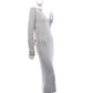 Jacquemus Suede Crocodile Embossed Le Chiquito Grey