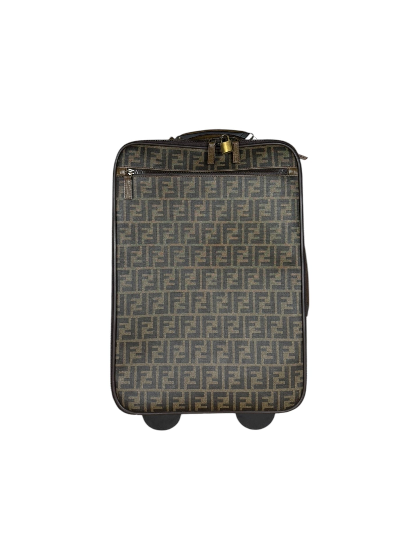 Fendi   Zucca Coated Roller Luggage