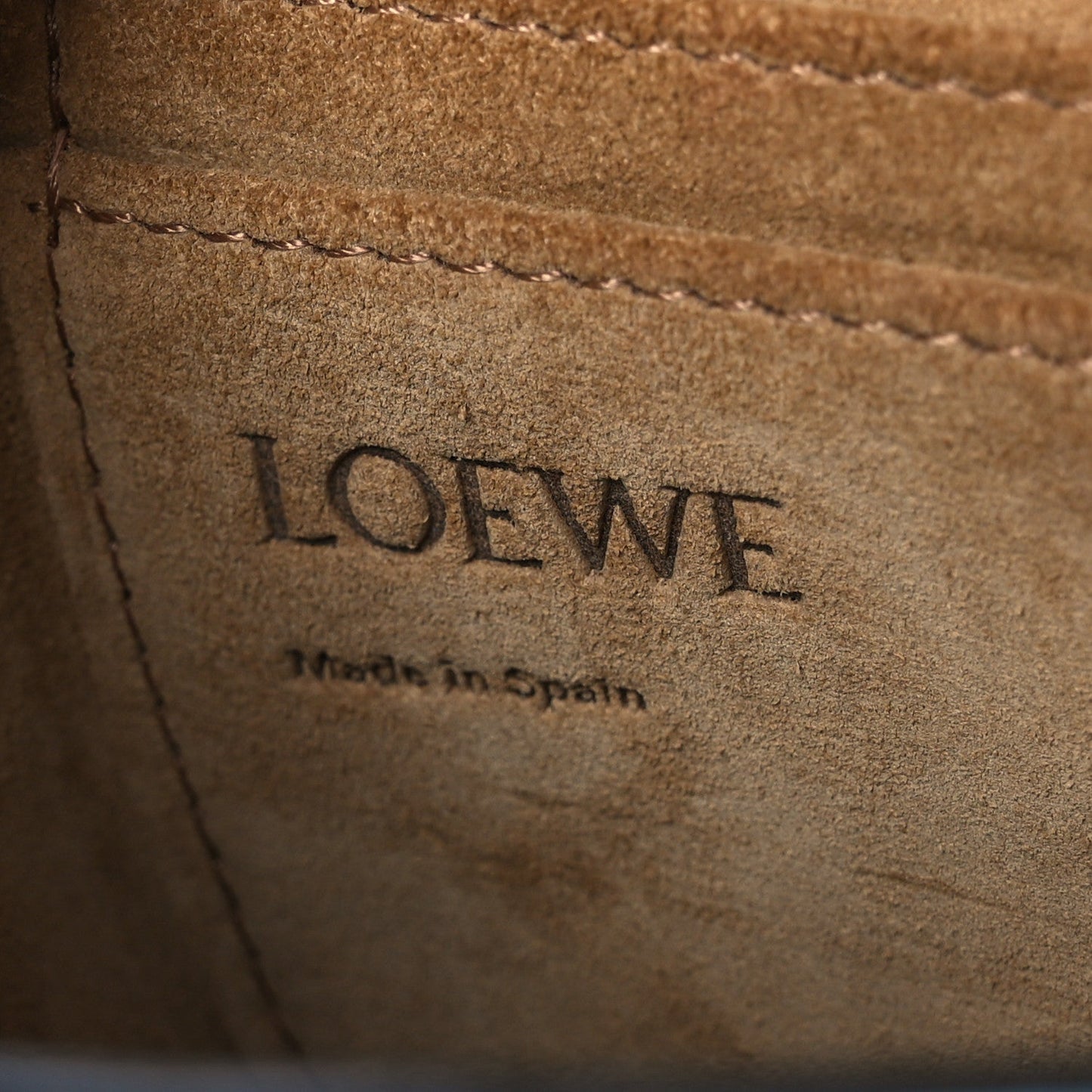 Loewe Calfskin Jacquard Mini Gate Dual Bag Dusty Blue