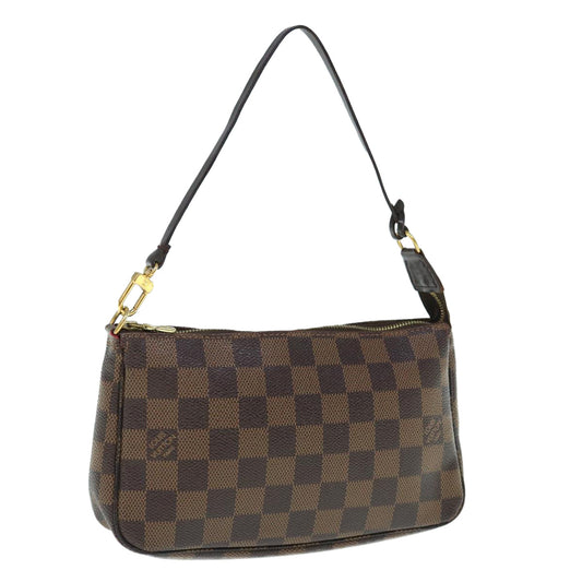 Louis Vuitton Pochette Accessoire  Canvas Clutch Bag