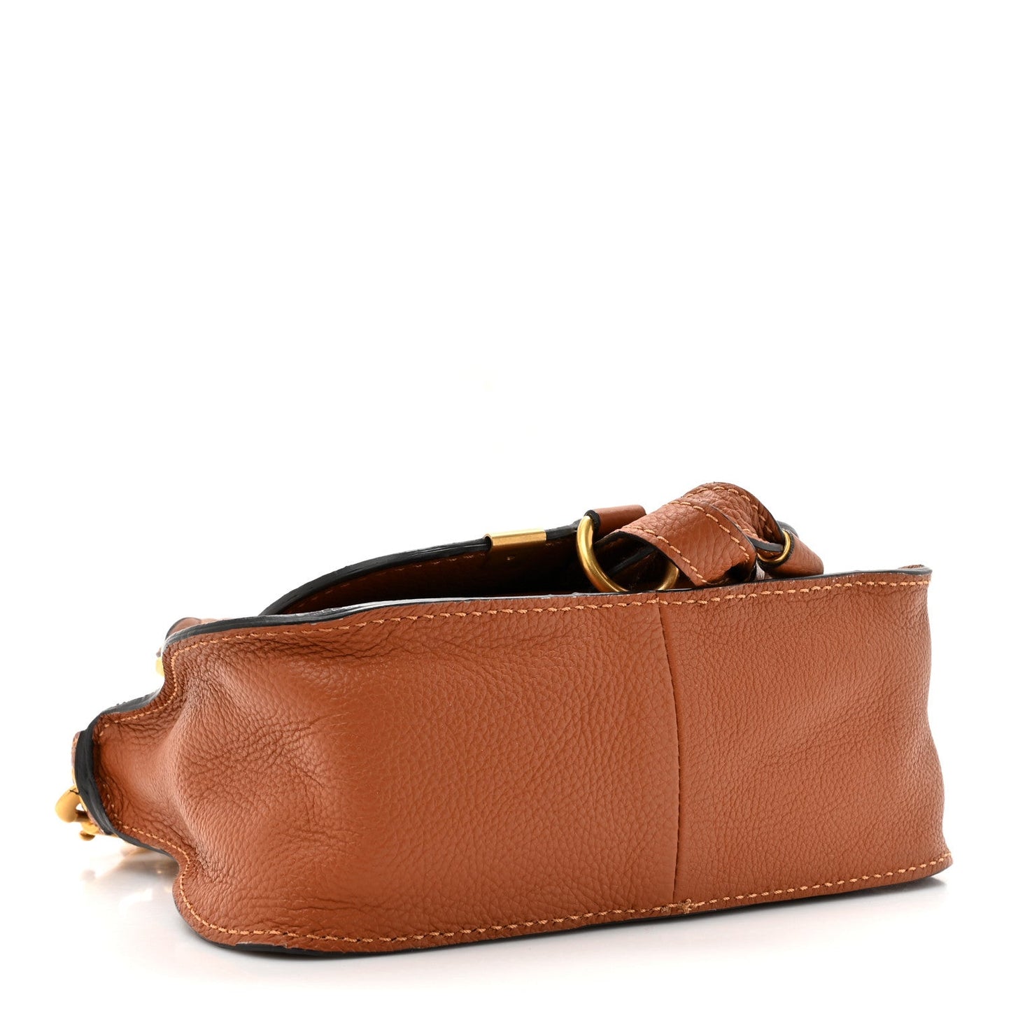 Amelia Calfskin Mini Marcie Satchel Tan
