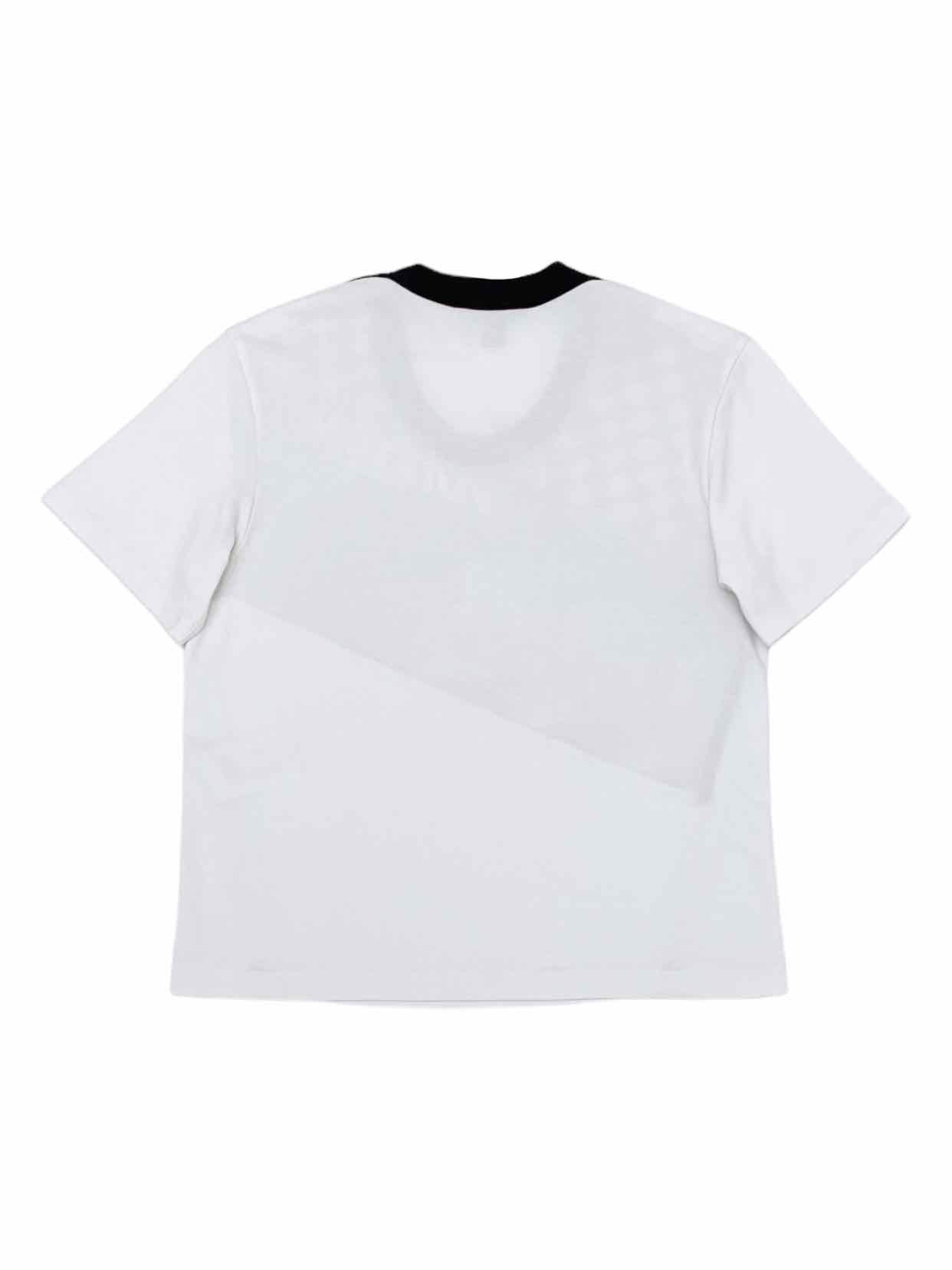 LOUIS VUITTON White, Black & Orange Size XSmall T-shirt
