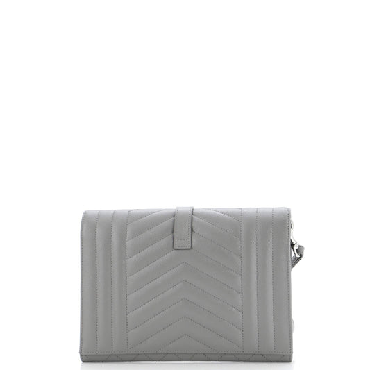 Classic Monogram Envelope Wristlet Clutch Mixed Matelasse Leather