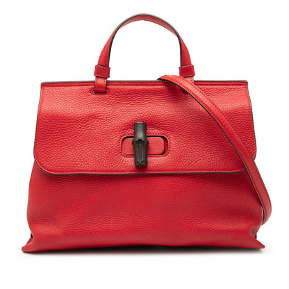 Gucci Daily Bamboo Leather 2way Bag