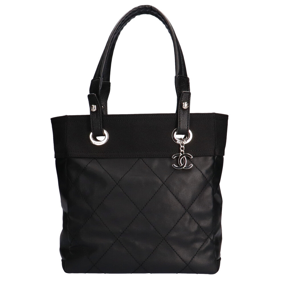 Chanel Paris Biarritz PM Here Mark PVC Tote Bag