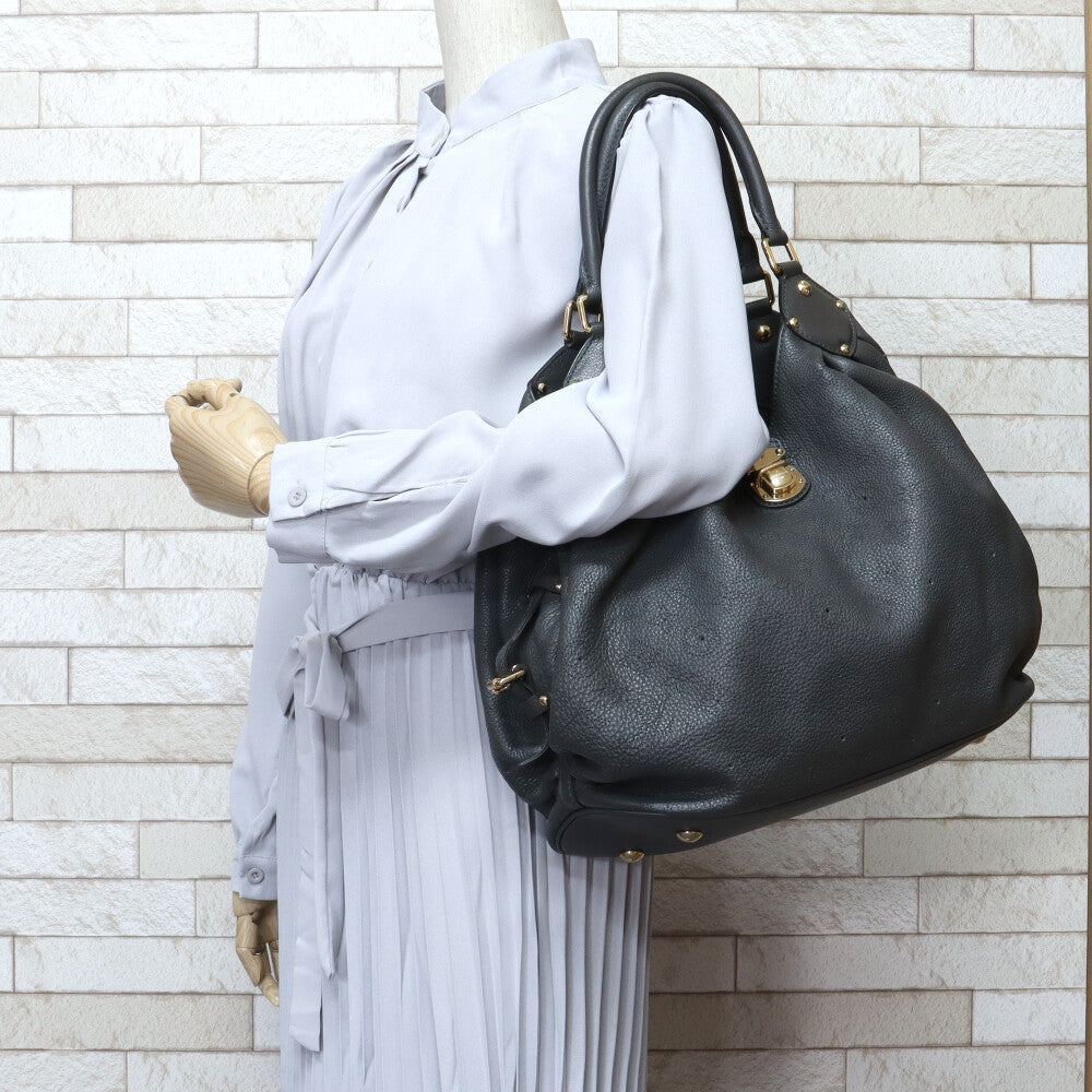 Louis Vuitton L Mahina Handbag Anthracite