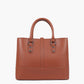 Brown multi-compartment shoulder bag