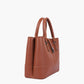 Brown multi-compartment shoulder bag