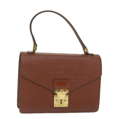 LOUIS VUITTON Epi Concorde Hand Bag Brown M52133 LV Auth bs10587