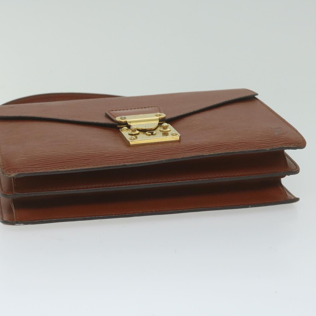 LOUIS VUITTON Epi Concorde Hand Bag Brown M52133 LV Auth bs10587