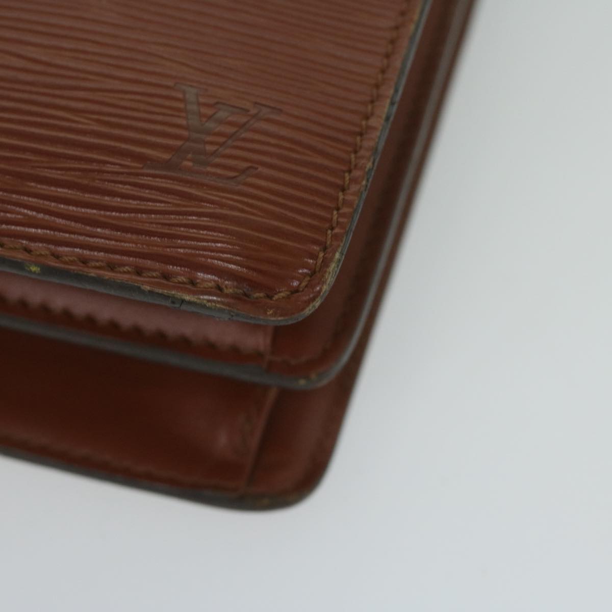 LOUIS VUITTON Epi Concorde Hand Bag Brown M52133 LV Auth bs10587
