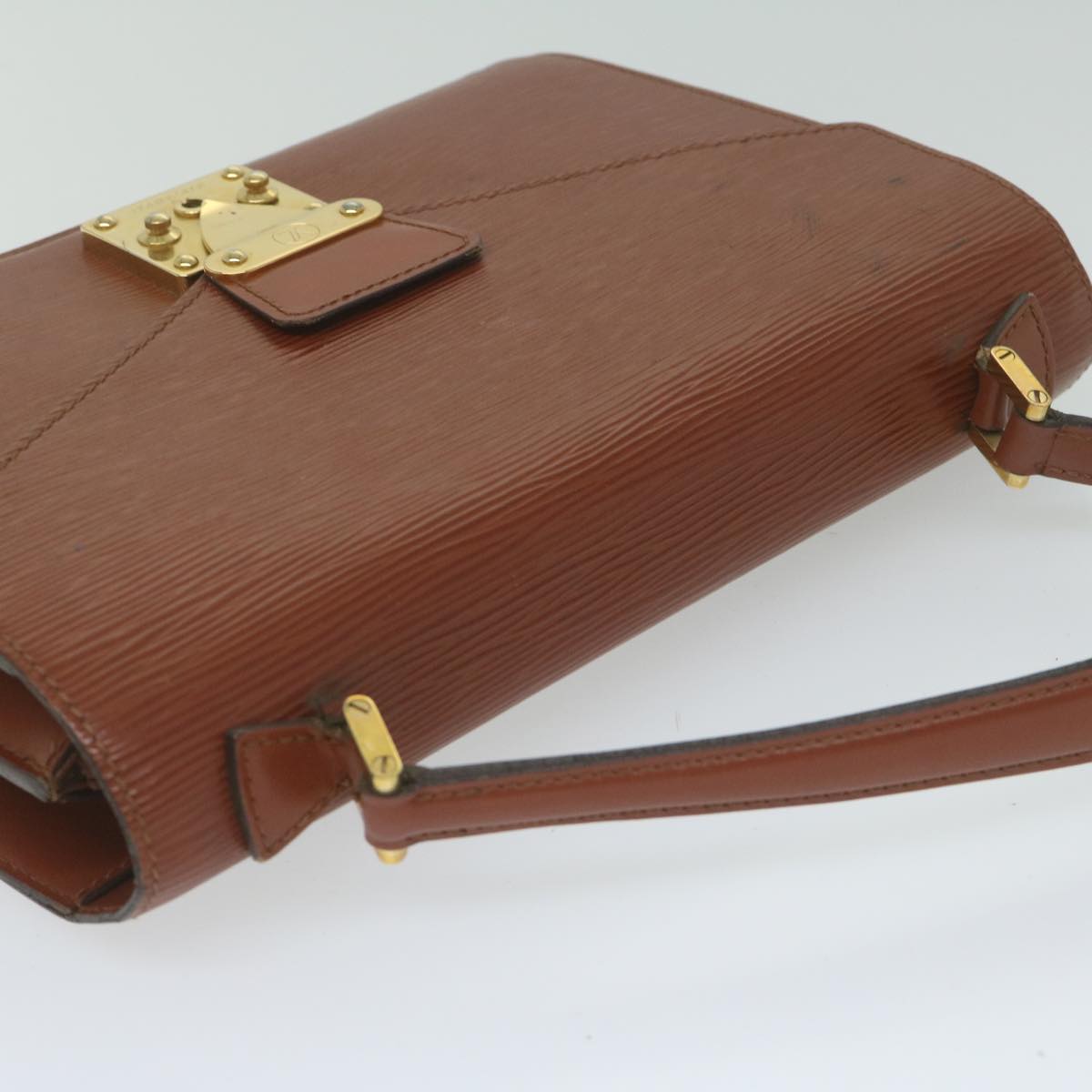 LOUIS VUITTON Epi Concorde Hand Bag Brown M52133 LV Auth bs10587