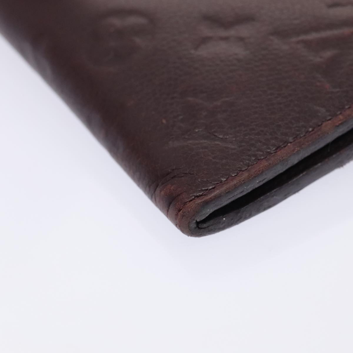 LOUIS VUITTON Empreinte Portefeuille Curie  Wallet Purple M60300 Auth bs17377