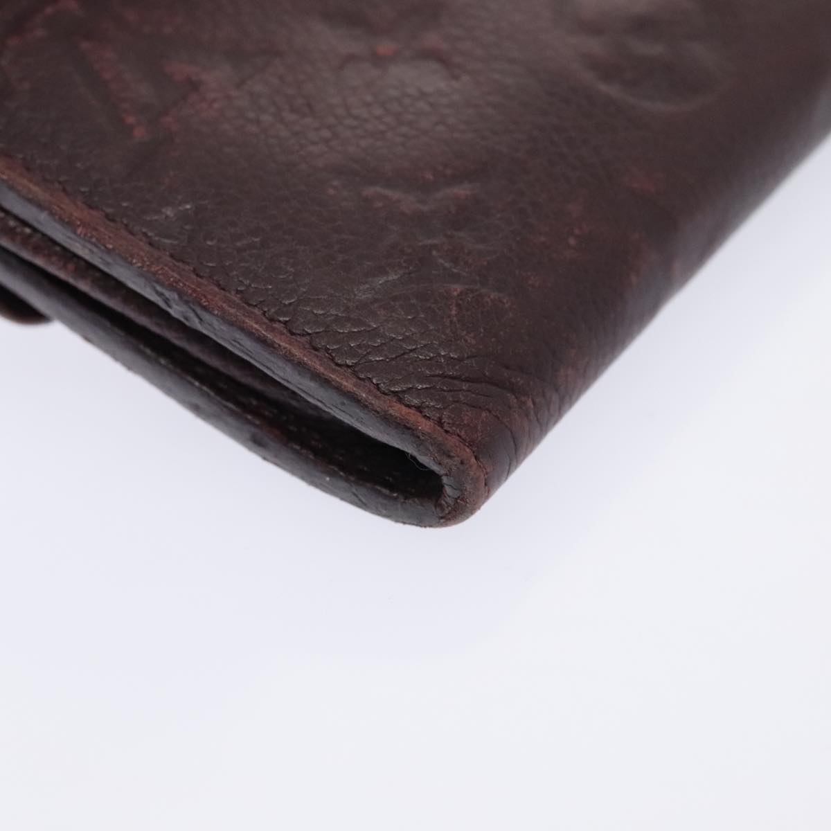LOUIS VUITTON Empreinte Portefeuille Curie  Wallet Purple M60300 Auth bs17377