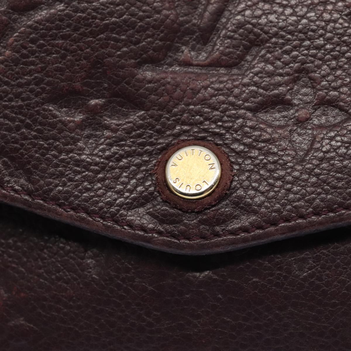 LOUIS VUITTON Empreinte Portefeuille Curie  Wallet Purple M60300 Auth bs17377