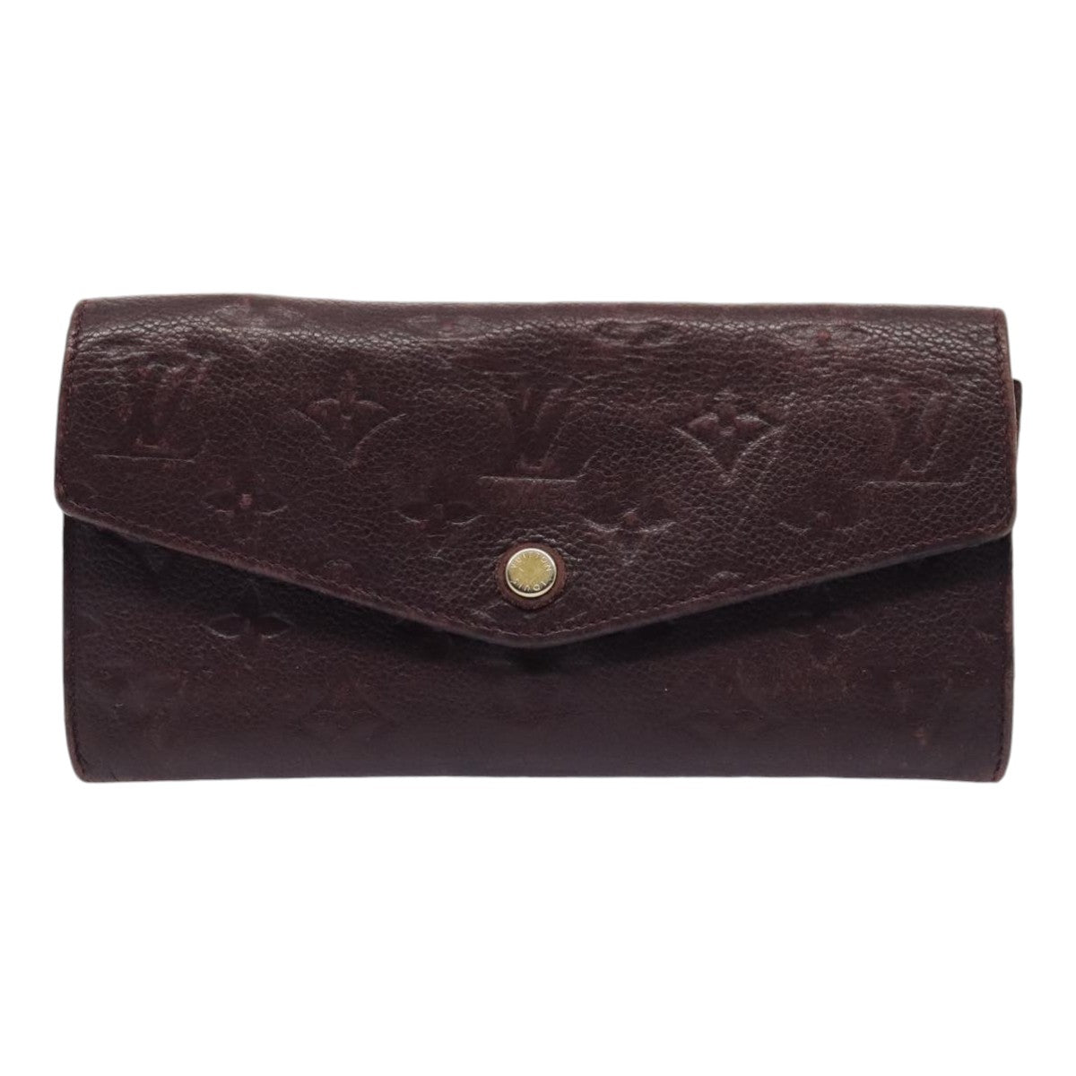 LOUIS VUITTON Empreinte Portefeuille Curie  Wallet Purple M60300 Auth bs17377