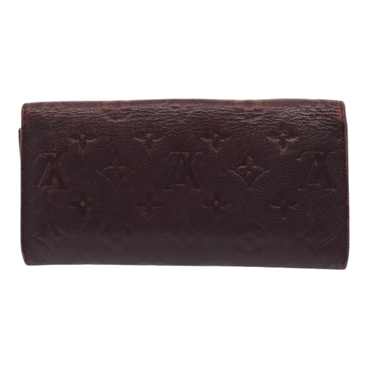 LOUIS VUITTON Empreinte Portefeuille Curie  Wallet Purple M60300 Auth bs17377