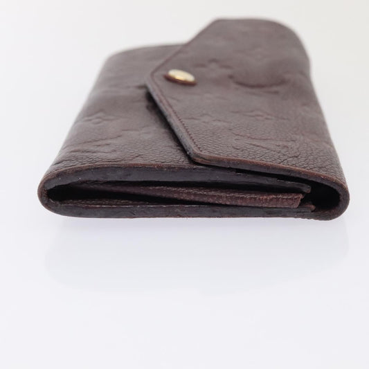 LOUIS VUITTON Empreinte Portefeuille Curie  Wallet Purple M60300 Auth bs17377