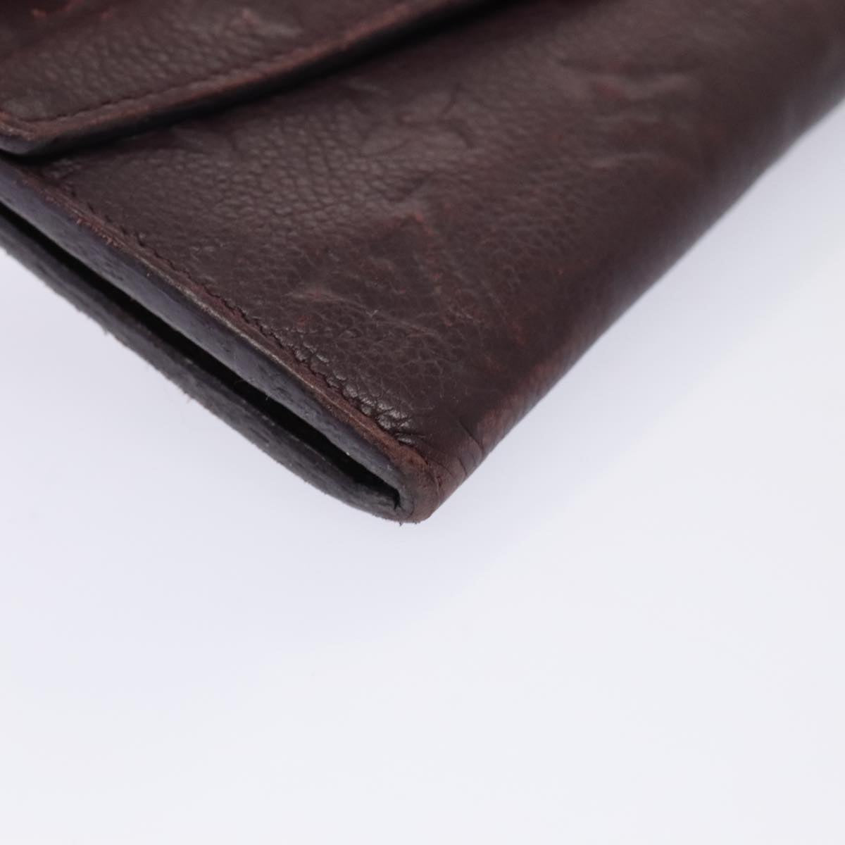 LOUIS VUITTON Empreinte Portefeuille Curie  Wallet Purple M60300 Auth bs17377