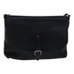 LOUIS VUITTON Utah Ohama Shoulder Bag Leather Black Silver LV Auth bs17487