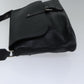 LOUIS VUITTON Utah Ohama Shoulder Bag Leather Black Silver LV Auth bs17487