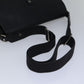 LOUIS VUITTON Utah Ohama Shoulder Bag Leather Black Silver LV Auth bs17487
