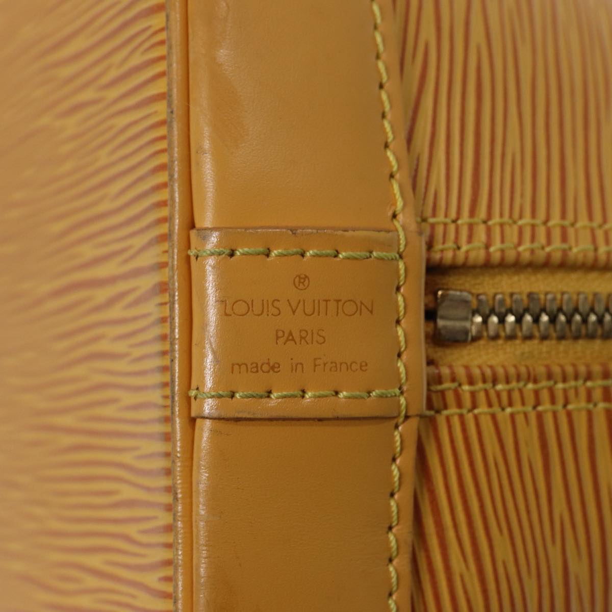 LOUIS VUITTON Epi Alma Hand Bag Yellow M52149 LV Auth bs17779