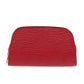 LOUIS VUITTON Epi Dauphine PM Pouch Castilian Red M48447 LV Auth bs17812