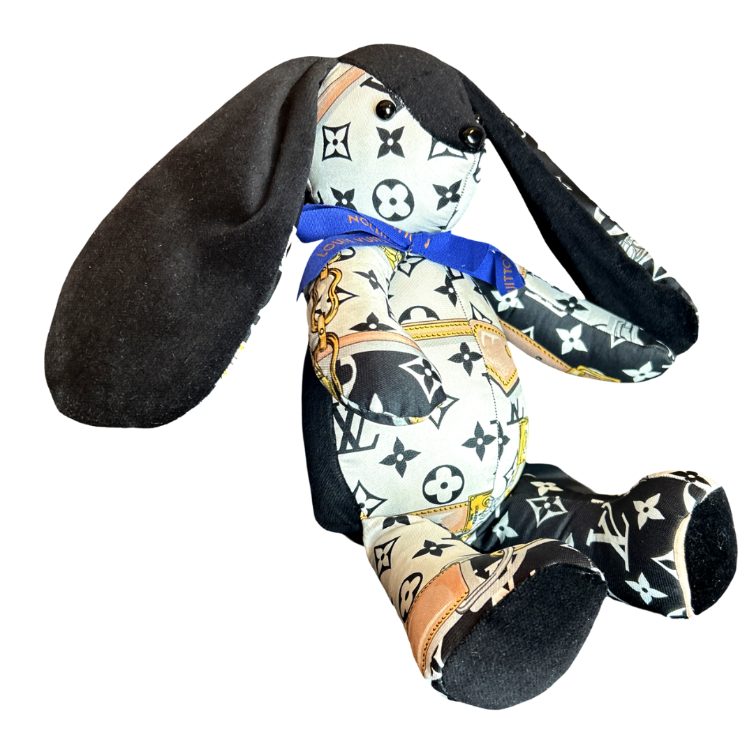 LV Monogram   Silk Scarf Clever Bunny