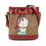 Gucci Doraemon Mini GG Supreme PVC Bucket Bag