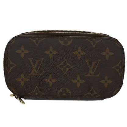 Louis Vuitton Trousse Brush Pm  Canvas Clutch Bag