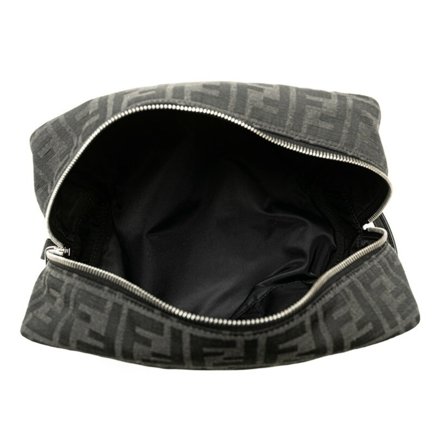 Fendi  Canvas Leather Clutch Bag Pouch (Pre-Owned)