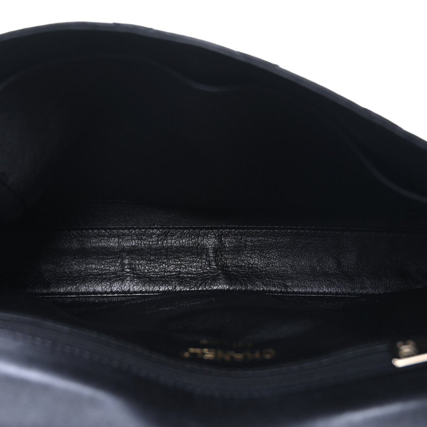 Amelia Lambskin Quilted Clutch Black