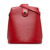 Louis Vuitton Epi Clooney Shoulder Bag M52257 Castilian Red Leather  Louis Vuitton
