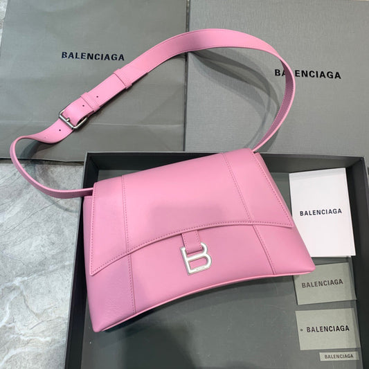 BLN-Ciaga Downtown Small Shoulder Bag In Pink, For Women,  Bags 11.8in/30Amelia67135329S1Y5906