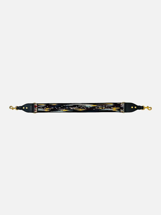 DIOR Guitar Strap Black Multicolor Bag Strap