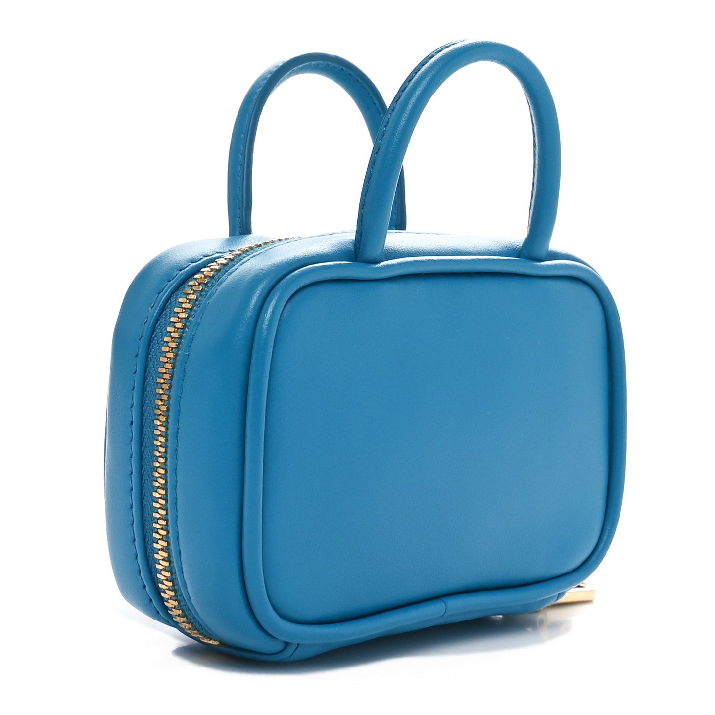 Miu Miu Calfskin Micro Beau Bag Voyage Blue