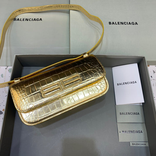 BLN-Ciaga Gossip Small Shoulder Bag Gold, For Women,  Bags 9.1in/23cm