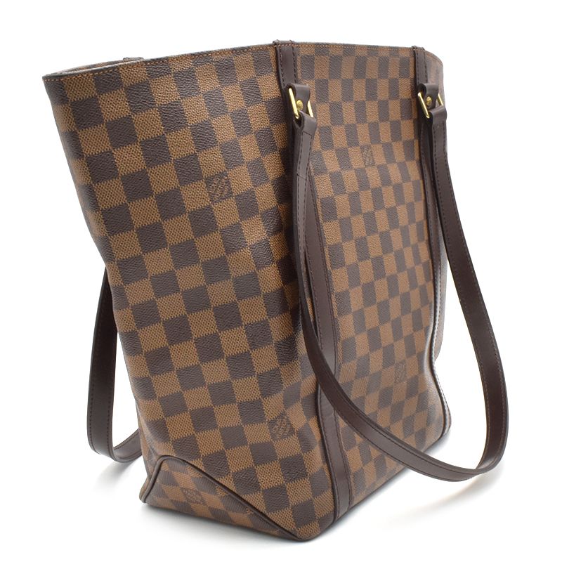 Louis Vuitton Sac Shopping Damier Tote Bag Brown