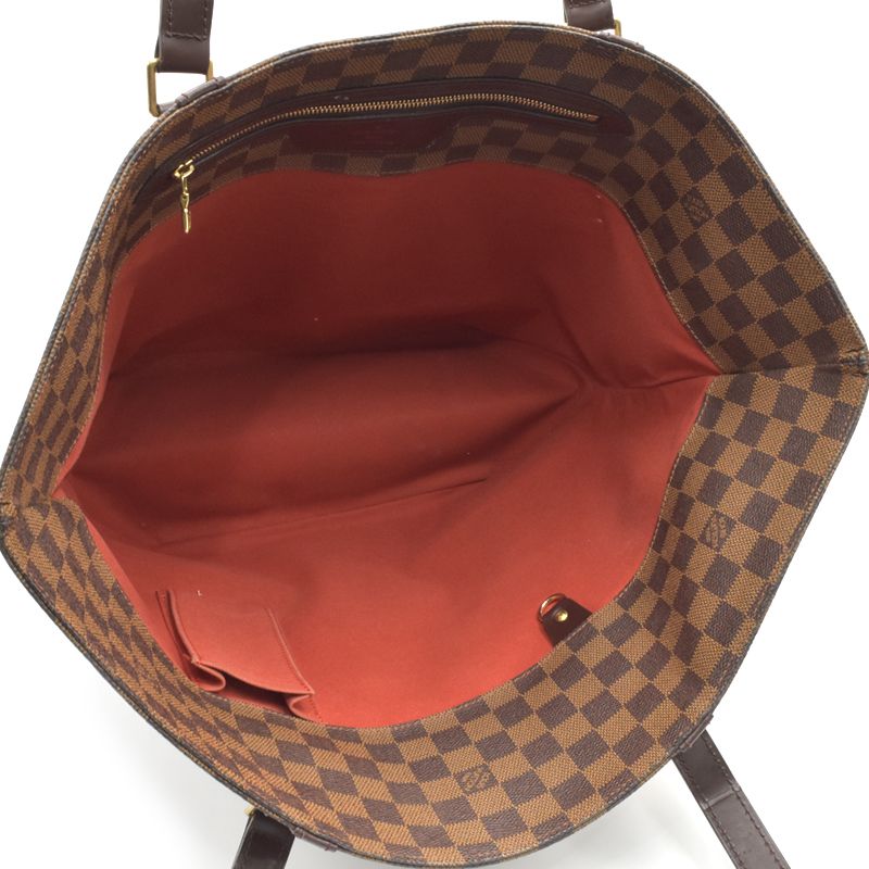 Louis Vuitton Sac Shopping Damier Tote Bag Brown