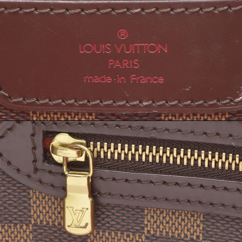 Louis Vuitton Sac Shopping Damier Tote Bag Brown