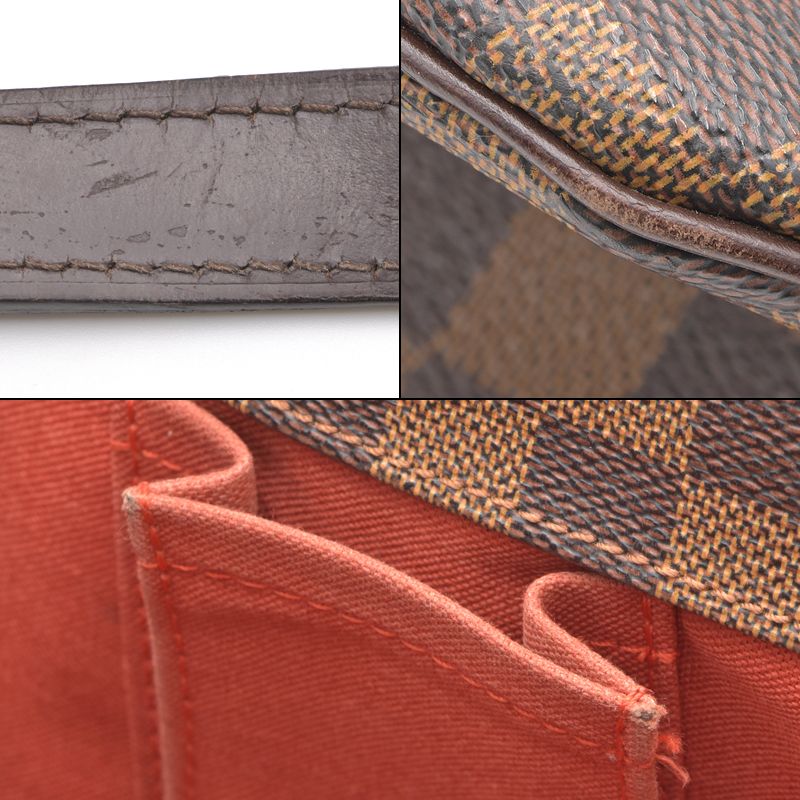 Louis Vuitton Sac Shopping Damier Tote Bag Brown