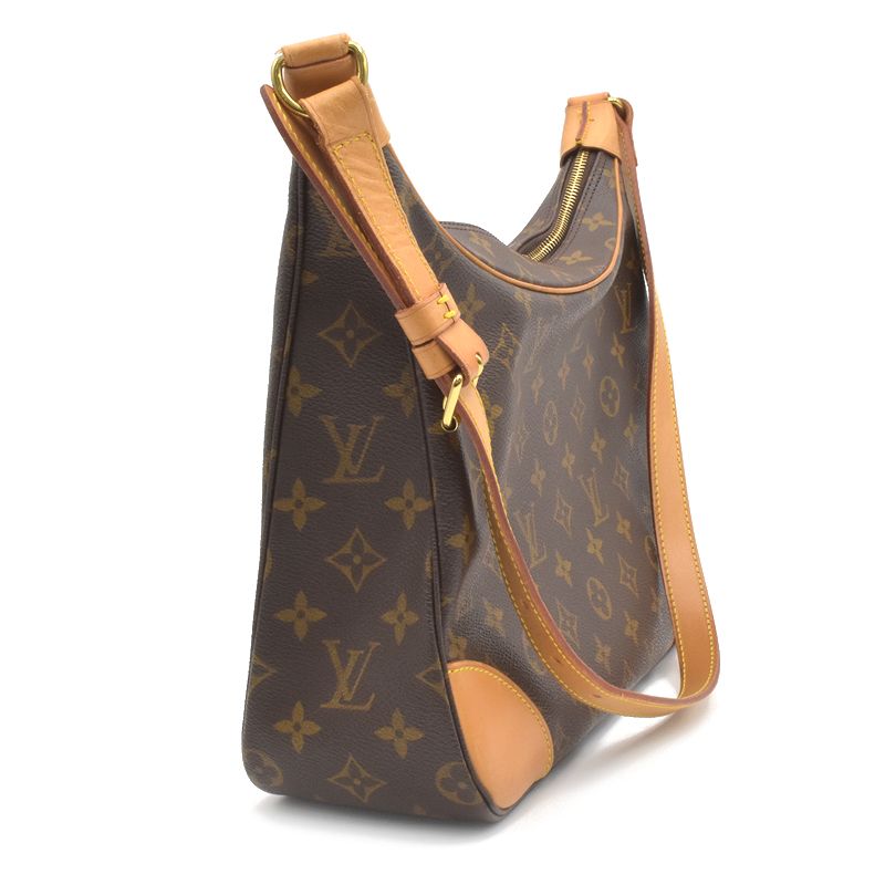 Louis Vuitton Boulogne 30 Monogram Shoulder Bag Brown