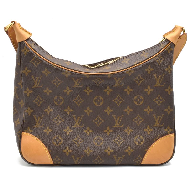 Louis Vuitton Boulogne 30 Monogram Shoulder Bag Brown