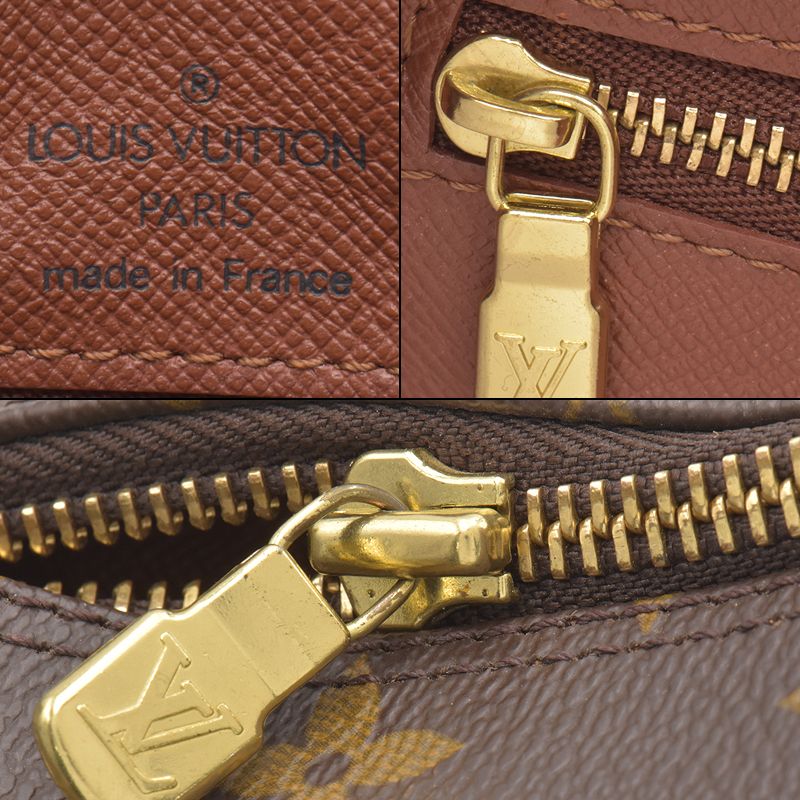 Louis Vuitton Boulogne 30 Monogram Shoulder Bag Brown