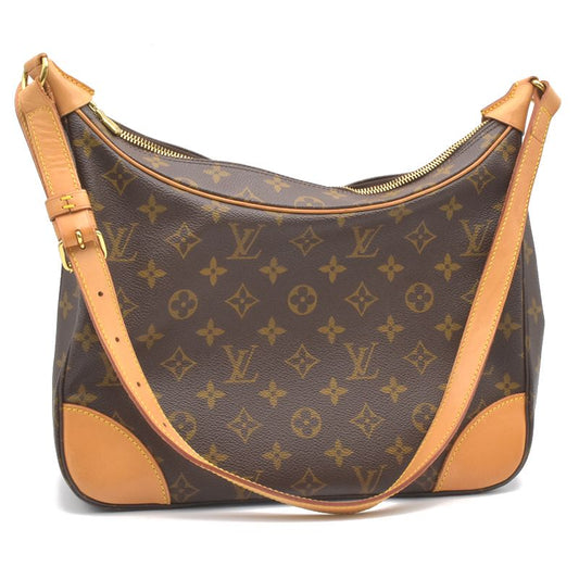 Louis Vuitton Boulogne 30 Monogram Shoulder Bag Brown