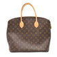 Louis Vuitton Lockit MM Monogram Tote Bag Brown