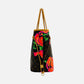 LOUIS VUITTON Roses Neverfull Brown w/ Pink Tote Bag