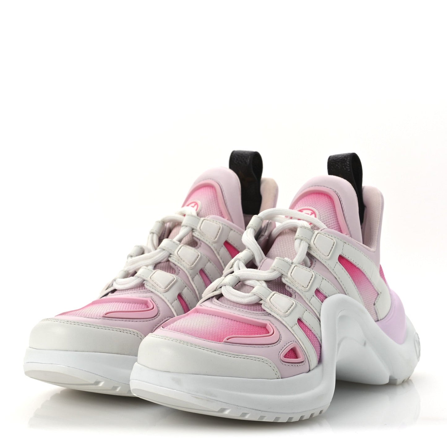 Louis Vuitton Calfskin Technical Nylon LV Archlight Sneaker Rose Clair