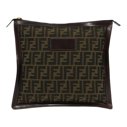 Fendi Zucca  Canvas Clutch Bag